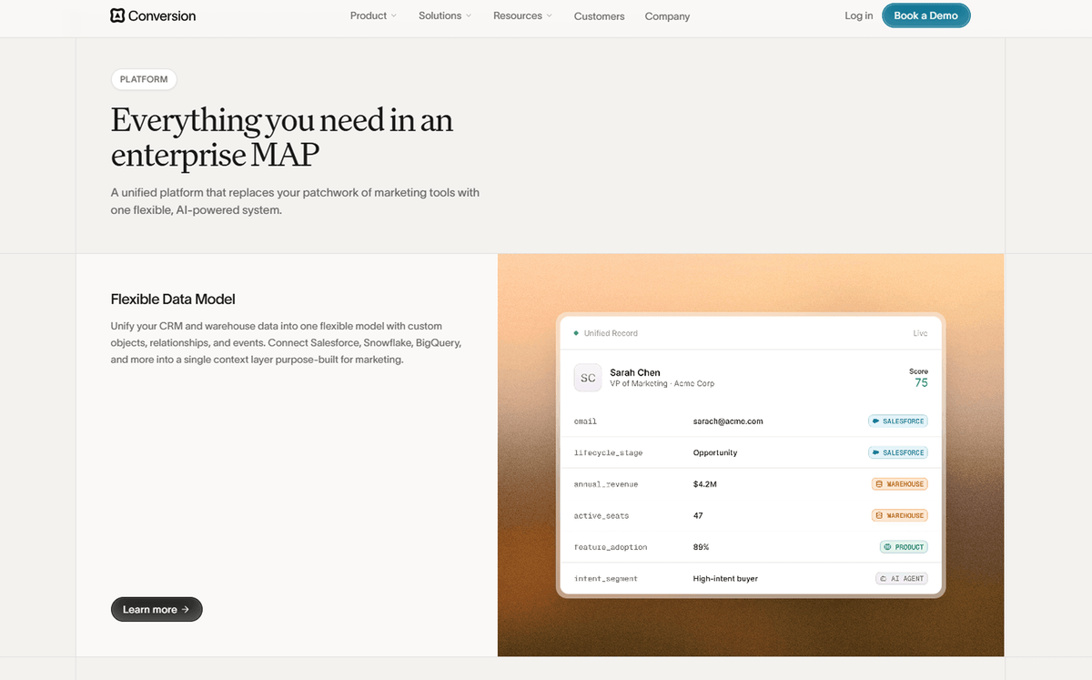 Conversion interface