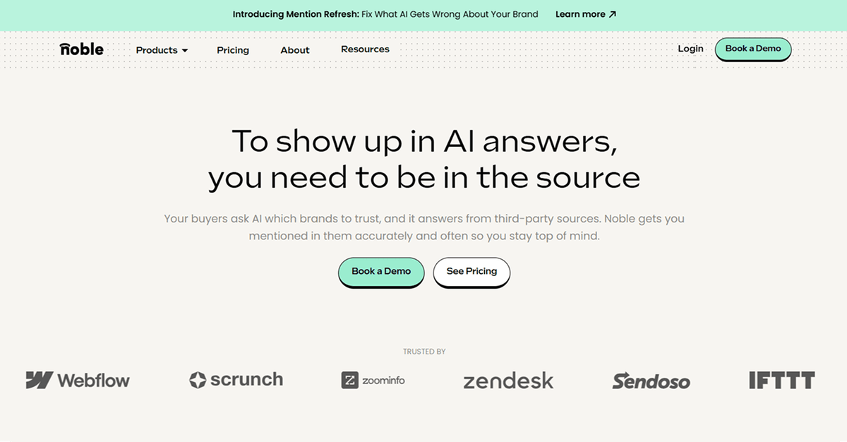 Noble AI tool for work with SEO