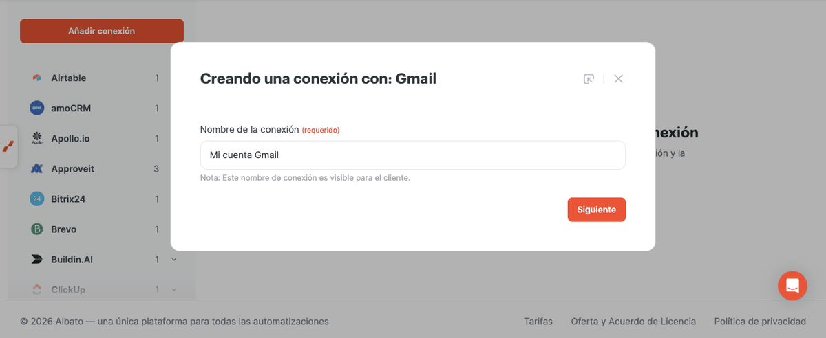 Captura de la configuración de la conexión por enlace 04