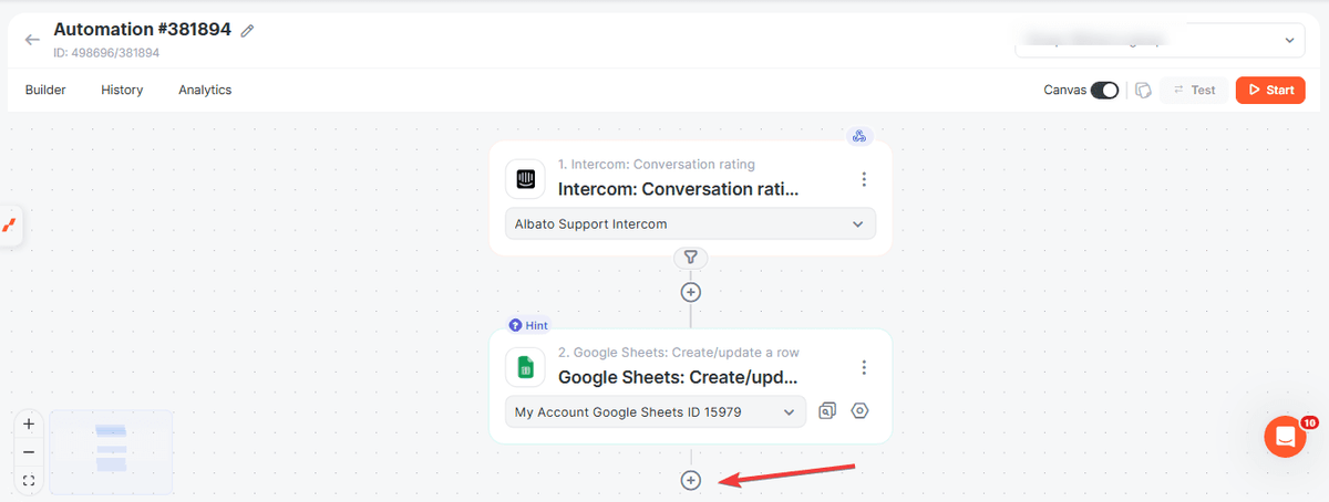 Track Intercom chat ratings in Google Sheets and Slack screenshot 8