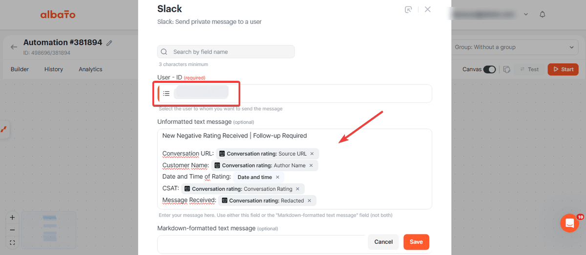 Track Intercom chat ratings in Google Sheets and Slack screenshot 12