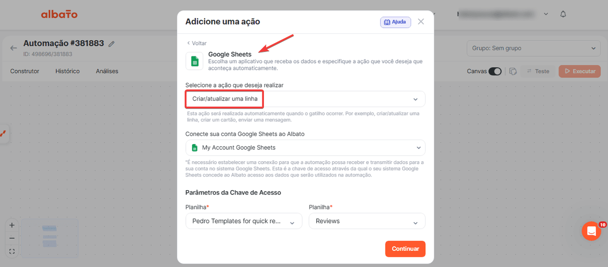 Acompanhe avaliações do Intercom no Google Sheets e Slack screenshot 6