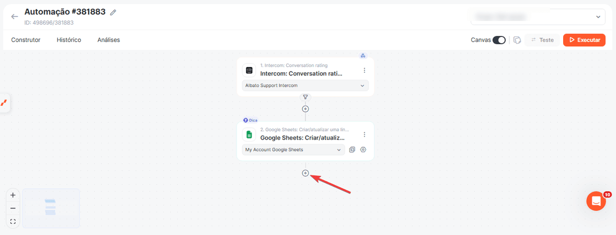 Acompanhe avaliações do Intercom no Google Sheets e Slack screenshot 8