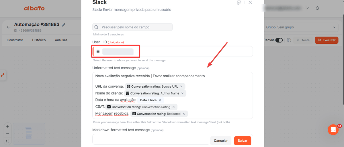 Acompanhe avaliações do Intercom no Google Sheets e Slack screenshot 12