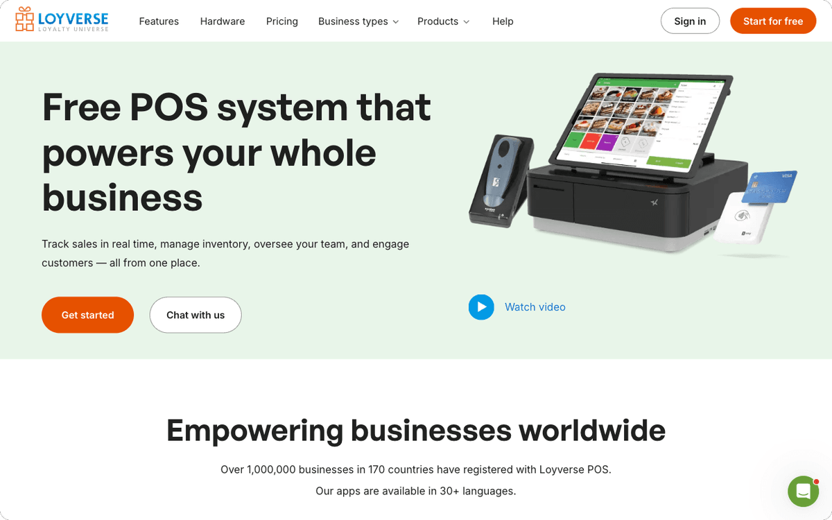 Loyverse free retail POS with built-in customer loyalty and points for shops and hospitality