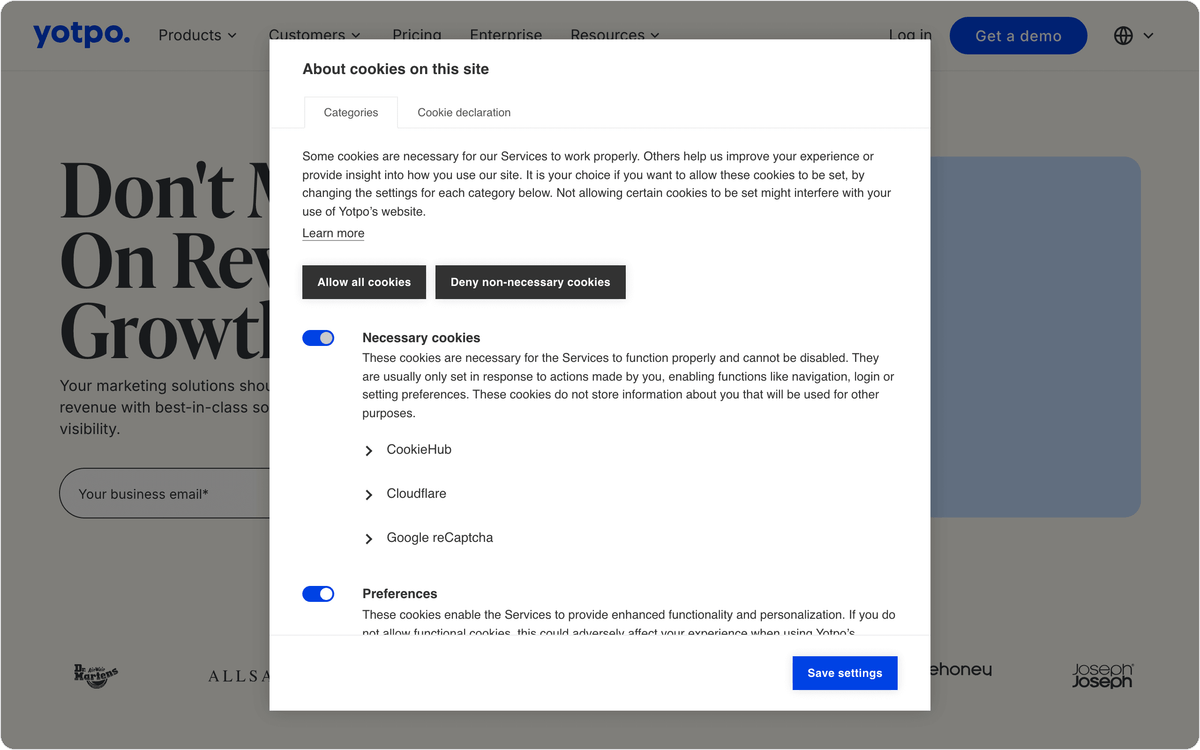 Yotpo customer loyalty software combining loyalty, reviews, and SMS marketing in one suite