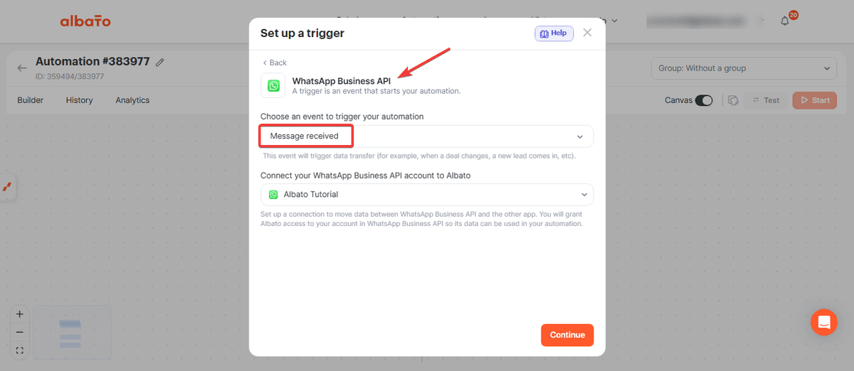 How to create an AI bot on WhatsApp to schedule events in Google Calendar screenshot 4