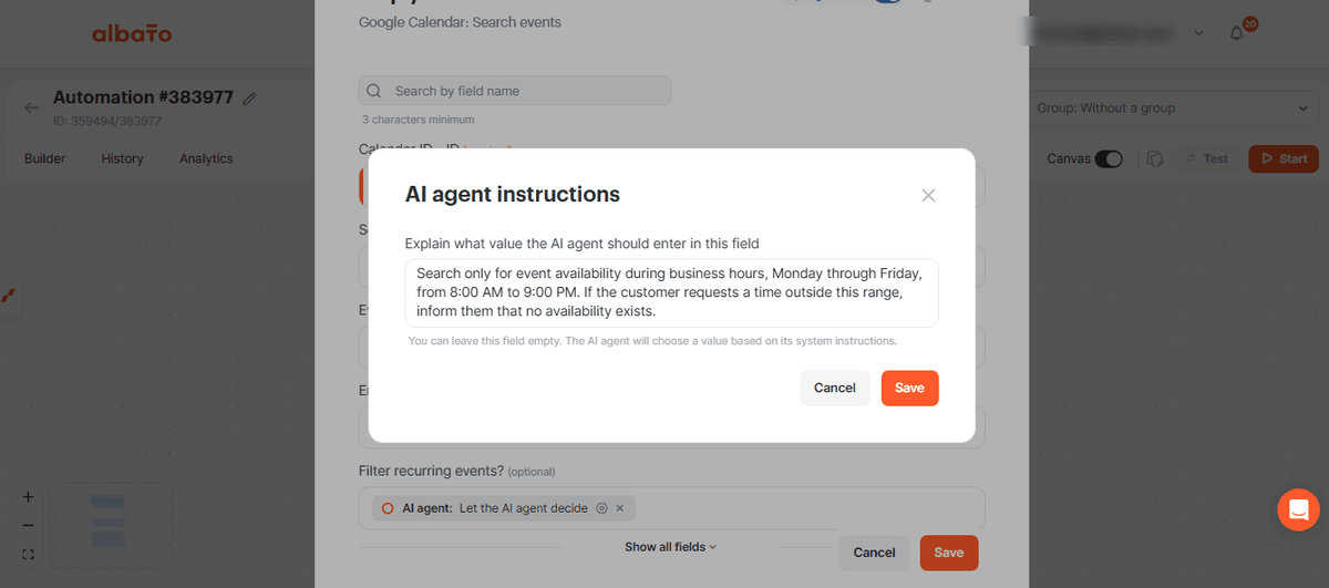How to create an AI bot on WhatsApp to schedule events in Google Calendar screenshot 16
