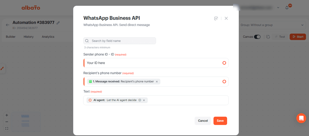 How to create an AI bot on WhatsApp to schedule events in Google Calendar screenshot 21