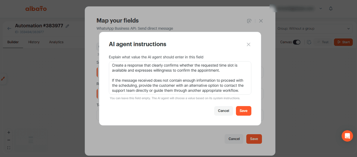 How to create an AI bot on WhatsApp to schedule events in Google Calendar screenshot 23