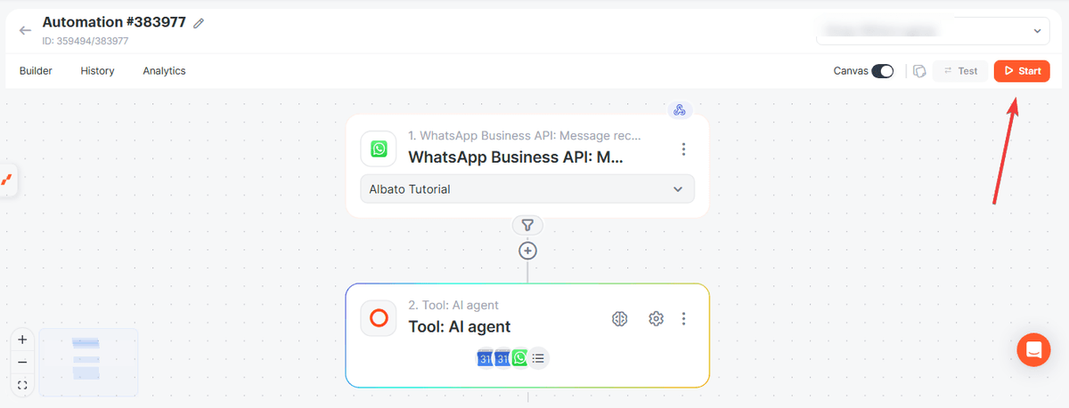 How to create an AI bot on WhatsApp to schedule events in Google Calendar screenshot 26