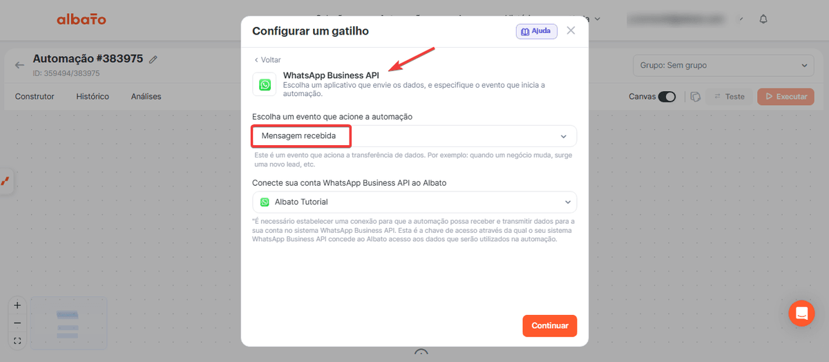 Como criar um bot de IA no WhatsApp para agendar eventos no Google Calendar screenshot 4