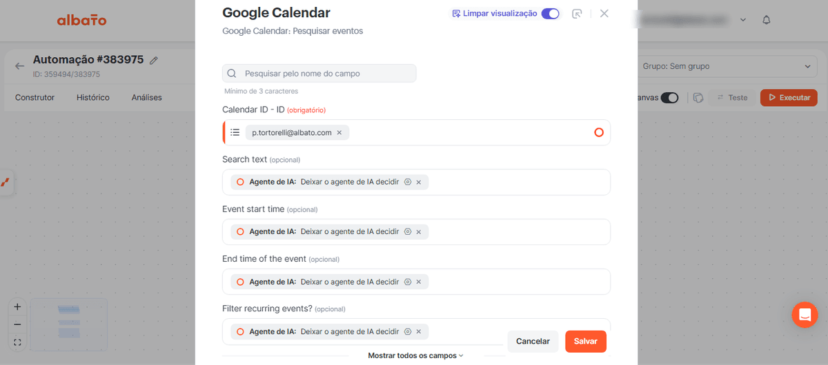 Como criar um bot de IA no WhatsApp para agendar eventos no Google Calendar screenshot 14