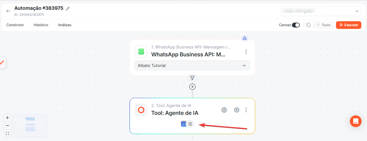 Como criar um bot de IA no WhatsApp para agendar eventos no Google Calendar screenshot 17