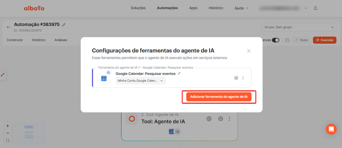 Como criar um bot de IA no WhatsApp para agendar eventos no Google Calendar screenshot 18