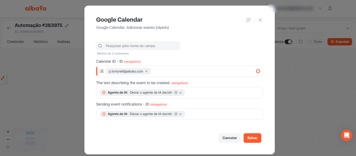 Como criar um bot de IA no WhatsApp para agendar eventos no Google Calendar screenshot 21