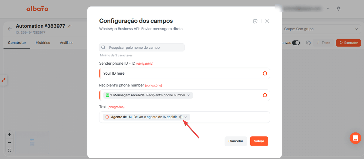 Como criar um bot de IA no WhatsApp para agendar eventos no Google Calendar screenshot 25