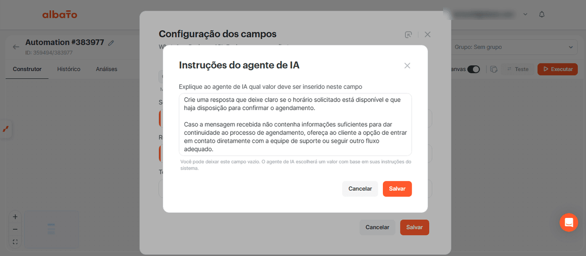 Como criar um bot de IA no WhatsApp para agendar eventos no Google Calendar screenshot 26