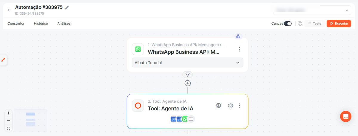 Como criar um bot de IA no WhatsApp para agendar eventos no Google Calendar screenshot 27