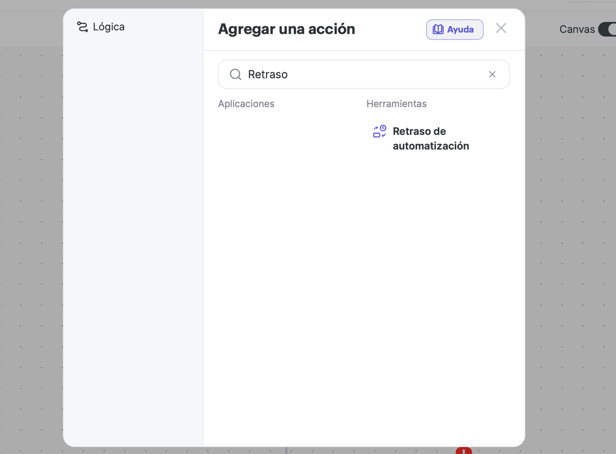 Herramienta Retraso de automatización screenshot 2