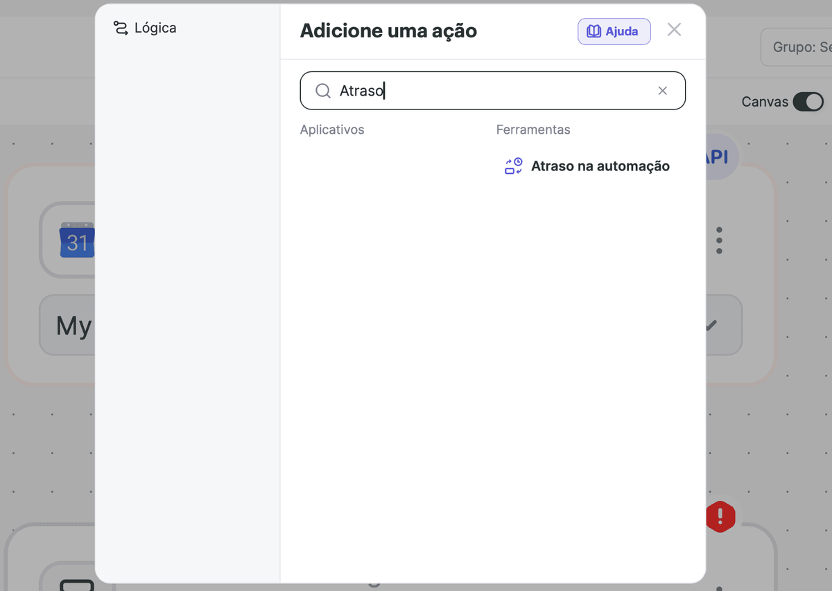 Ferramenta Atraso da automação screenshot 2