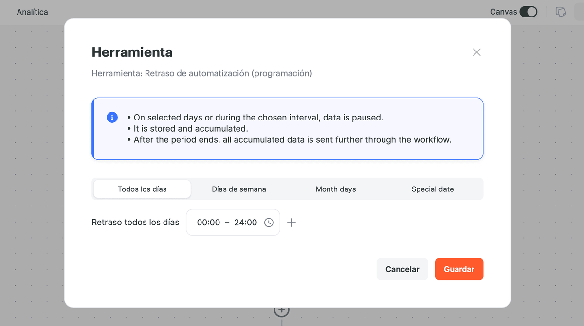 Herramienta Retraso de automatización screenshot 8