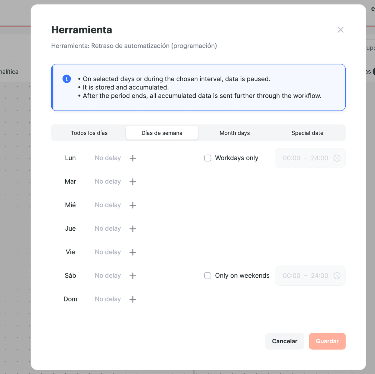 Herramienta Retraso de automatización screenshot 9