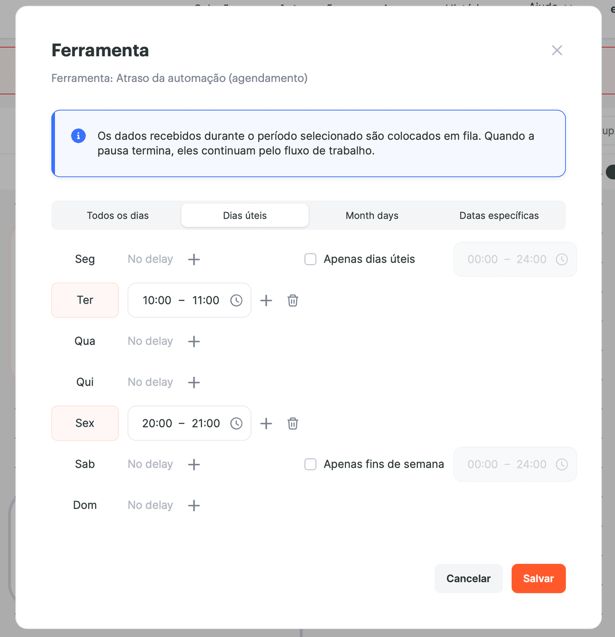 Ferramenta Atraso da automação screenshot 9