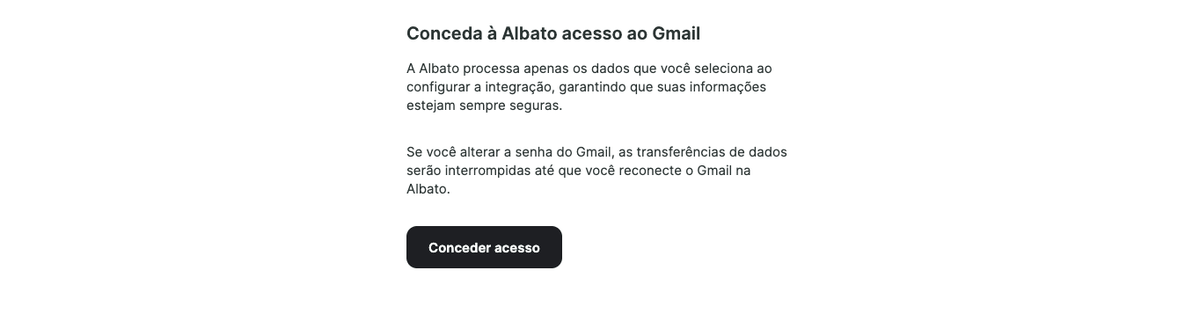 Captura de tela da configuração da conexão por link 06