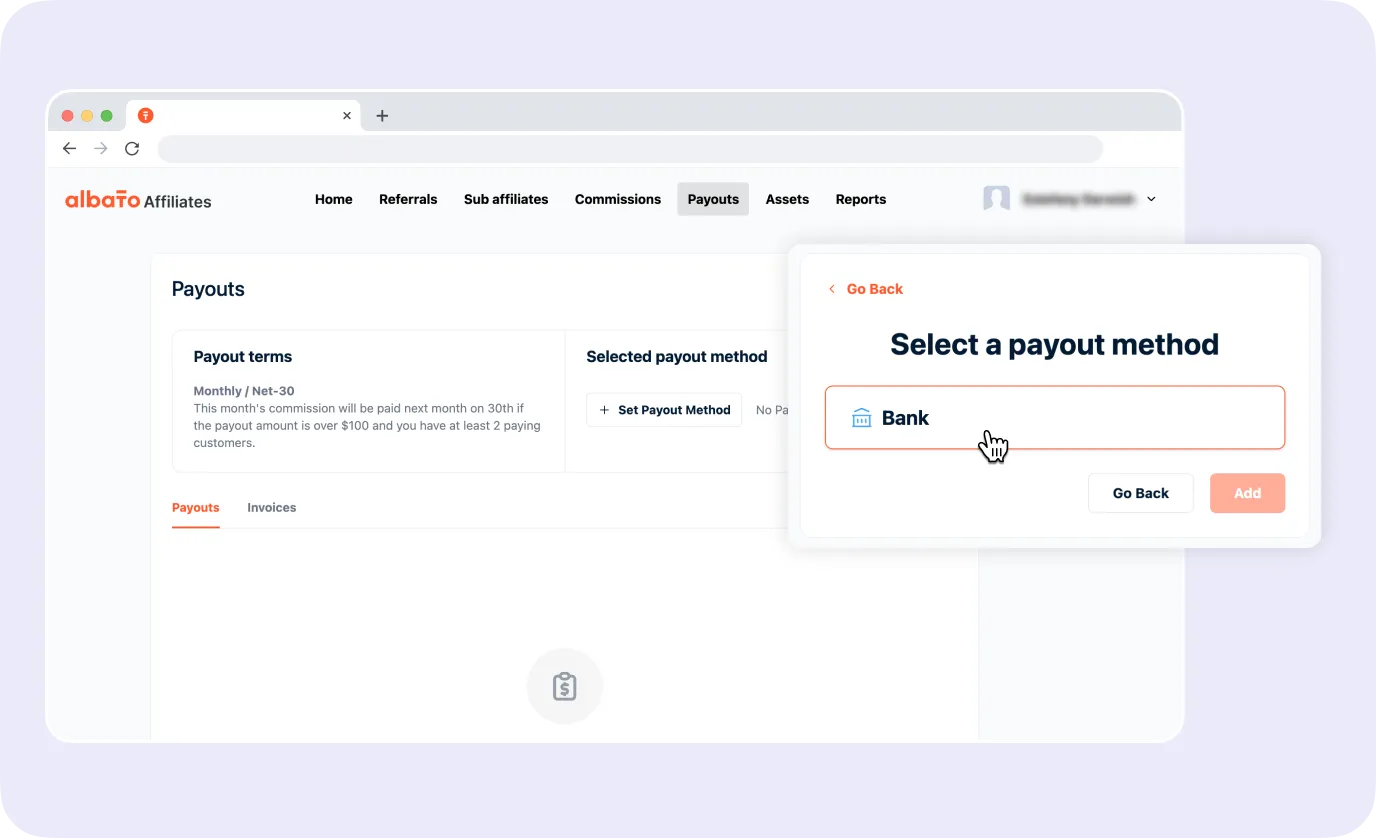 Payout method