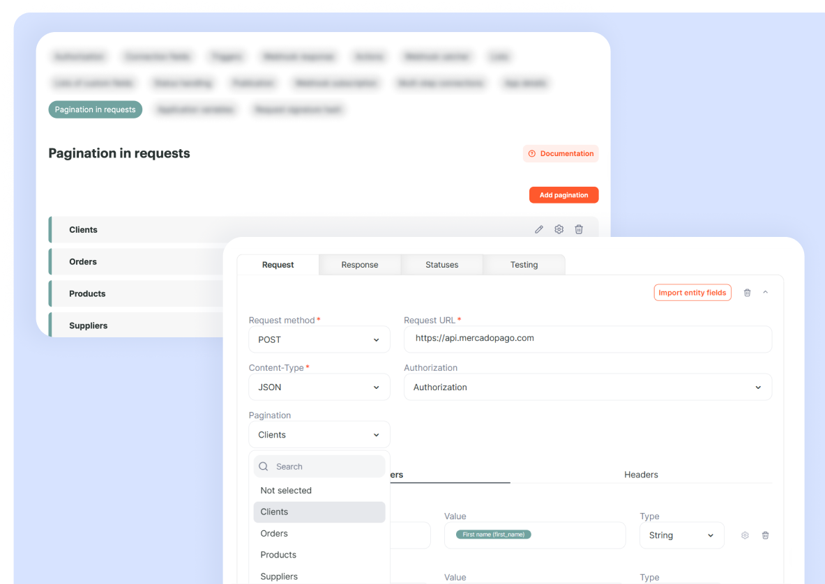 Pagination in Request