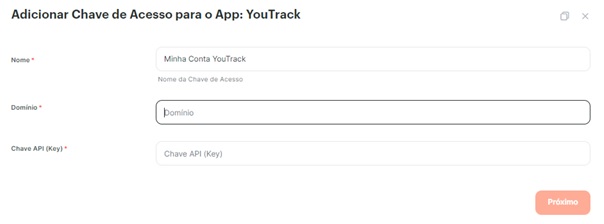 configurando a conexão do app YouTrack na Albato
